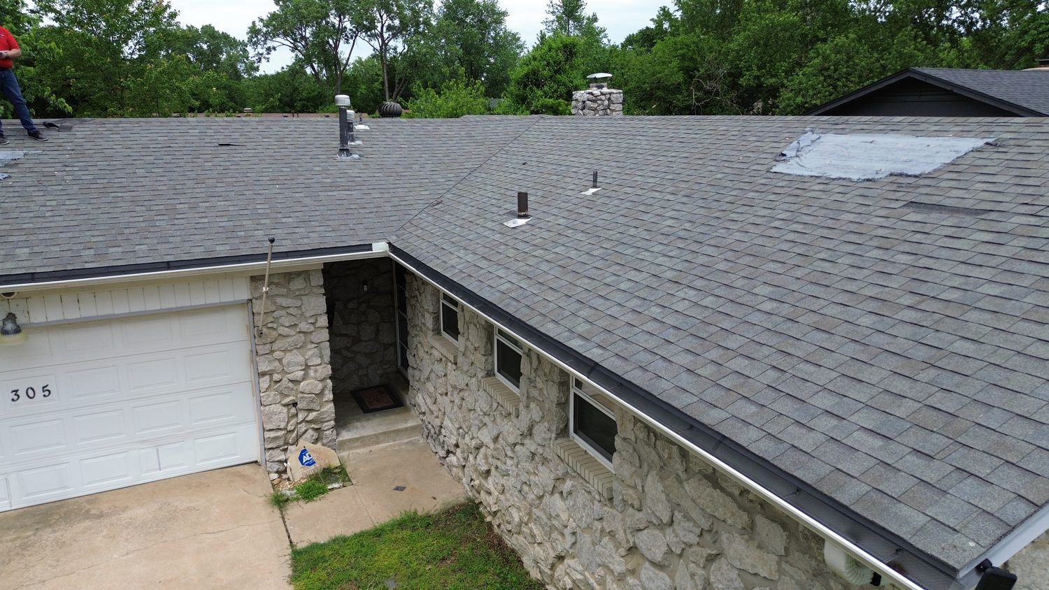 A finished Roofing for a Reason roof