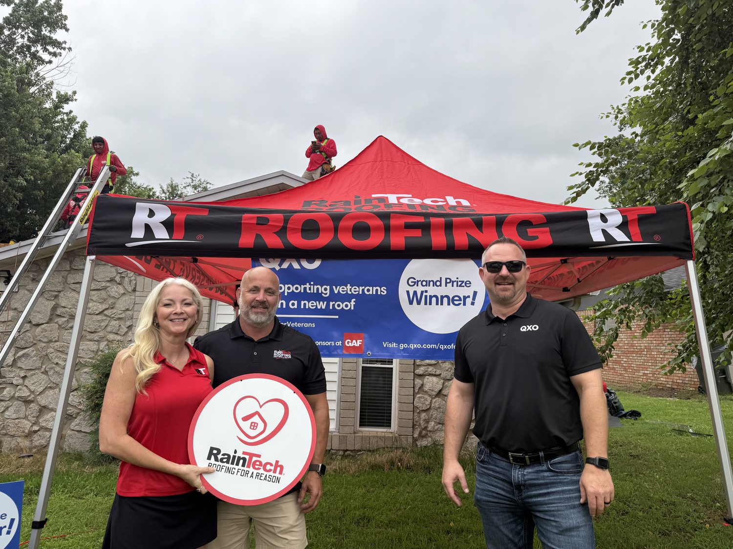 A Roofing for a Reason award presentation
