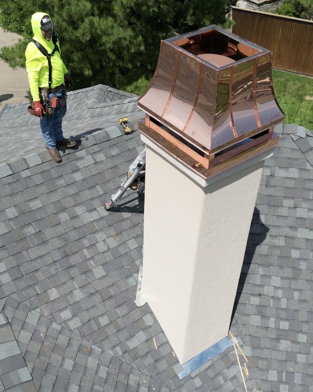 Shop-built chimney cap