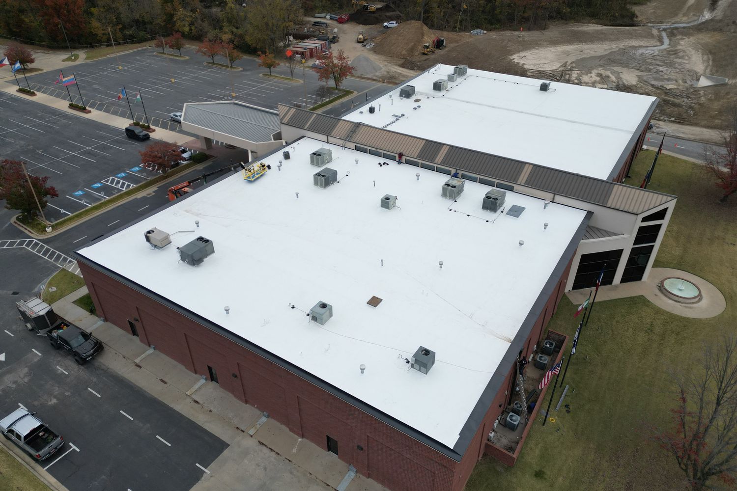 TPO re-roof, church campus