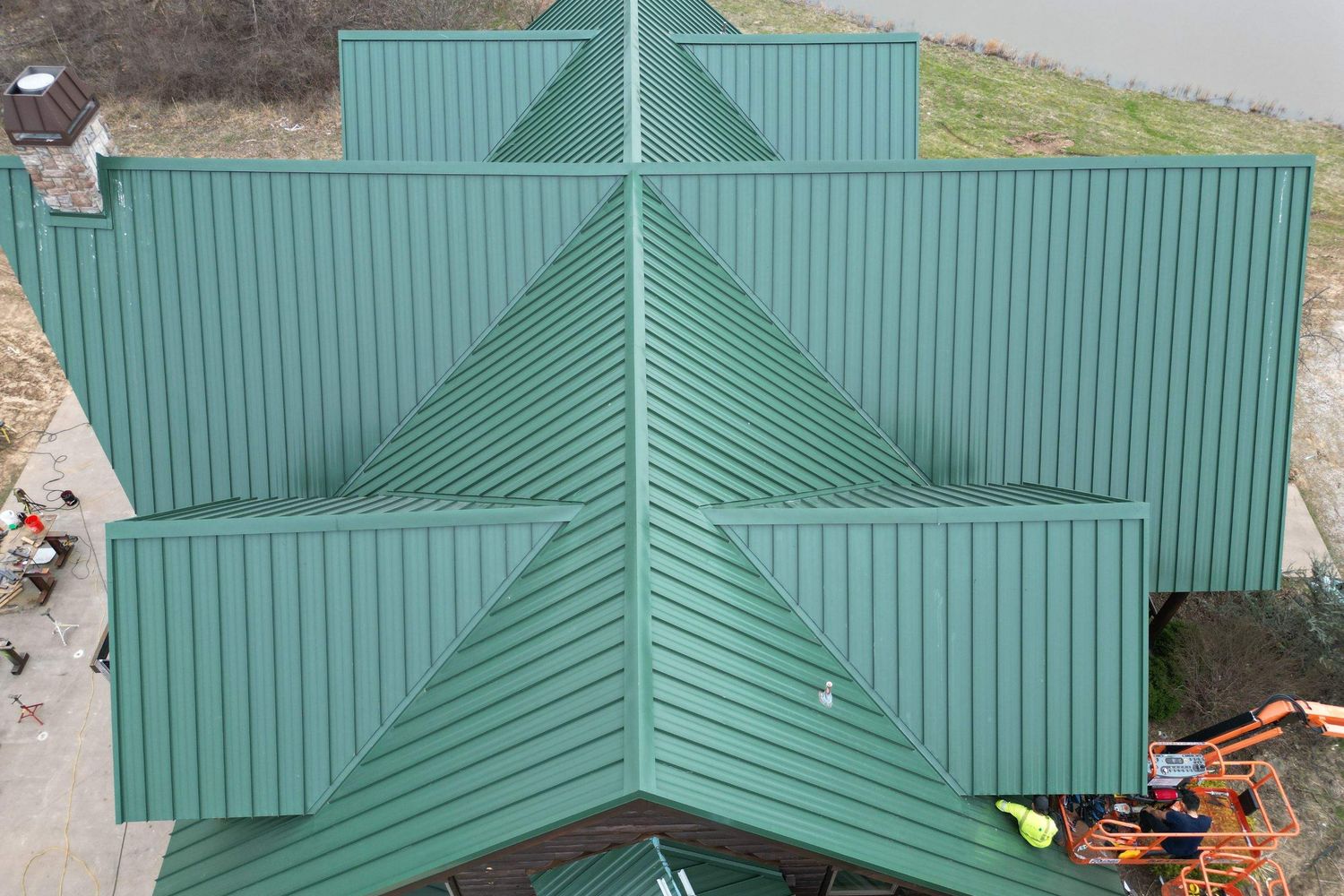 Green standing seam, custom build