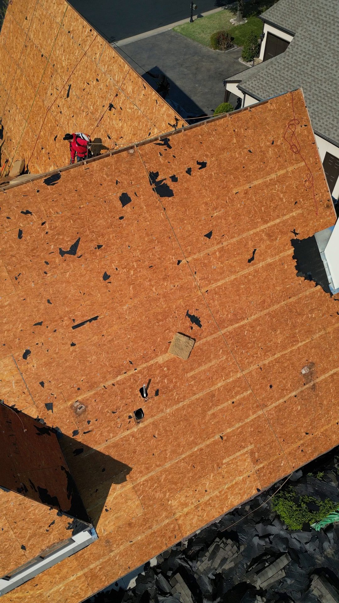 Tear-off down to the decking