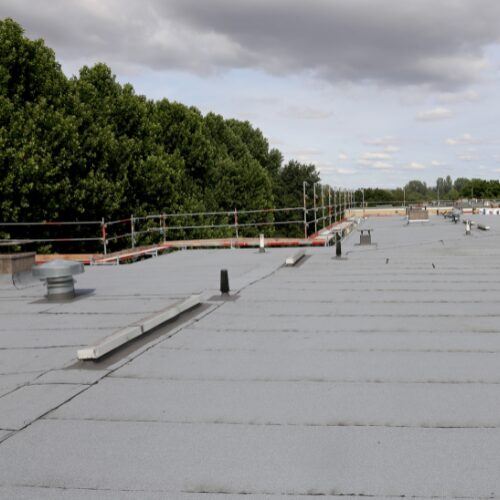 EPDM roofing applied to a municipal building in Oklahoma