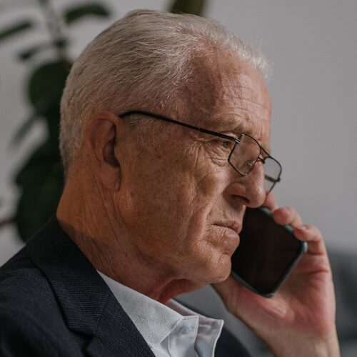 Man reporting a storm chaser scam to the BBB