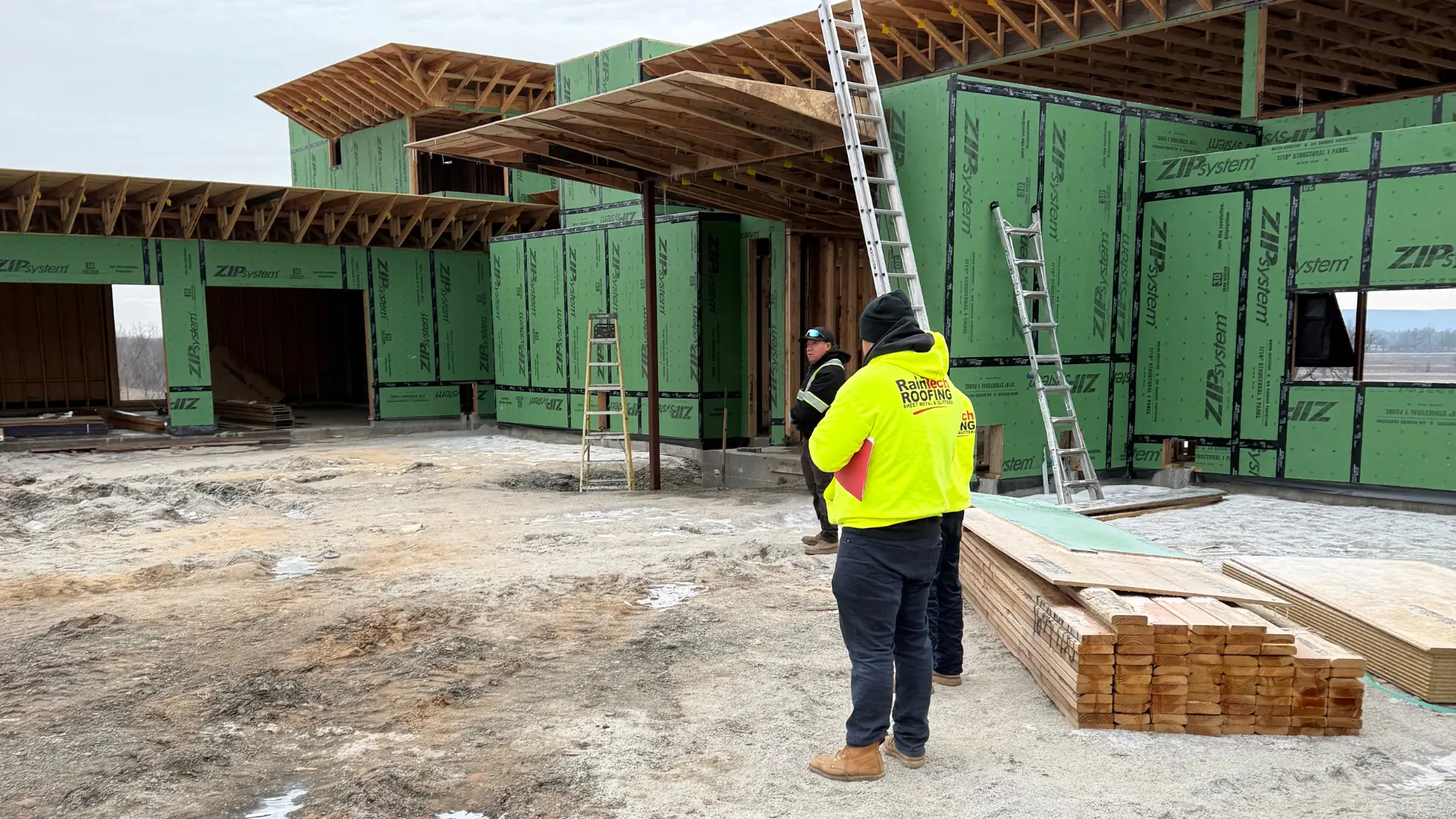 Project Supervisor Gerardo Reyes at a New Construction Commercial Building in Tulsa, Oklahoma